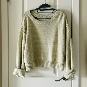Slouchy light green sweater
